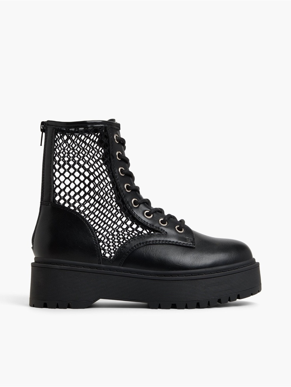 Call It Spring Jadyn Black Mesh Boots
